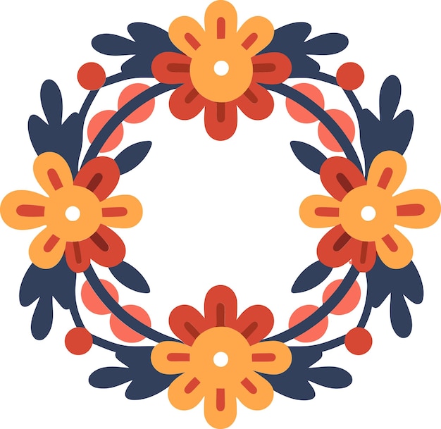 Vettore vectorized foliage elegance holiday wreathsrustic charm vettori decorativi illustrati