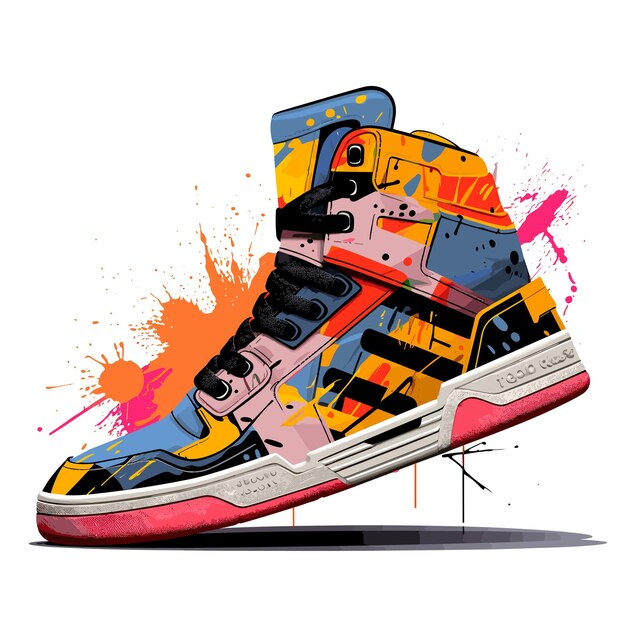 Vector vectorized kicks verhoogt uw ontwerp met sneaker art