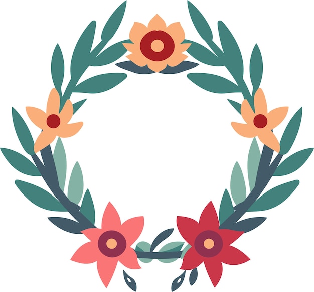 Vectorized Natures Harmony Seasonal DelightsIllustrated Whimsical Hoops Festive Delights