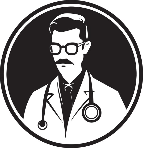 Vector vectorized vision noir sketchnoir anatomy artistry vectorized physician physicians profile