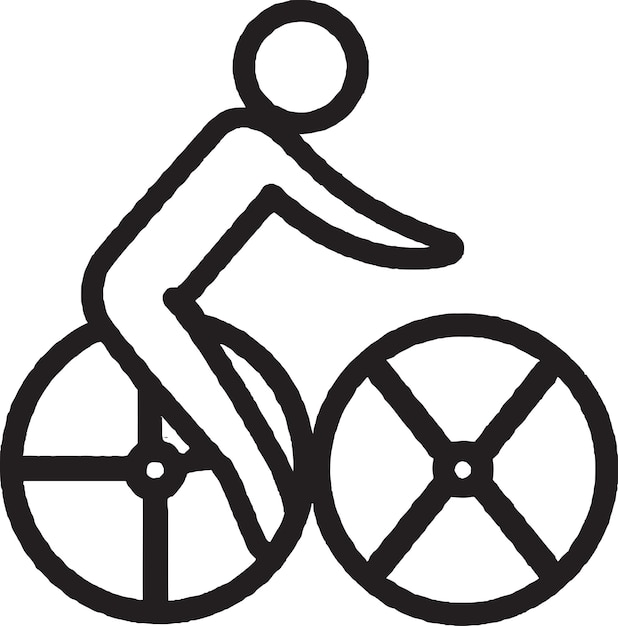 Vectorkunst van liggende fietsen