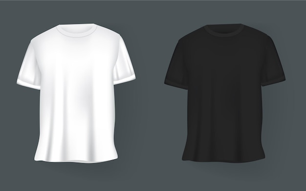 Vectormodel van klassiek T-shirt voor heren.