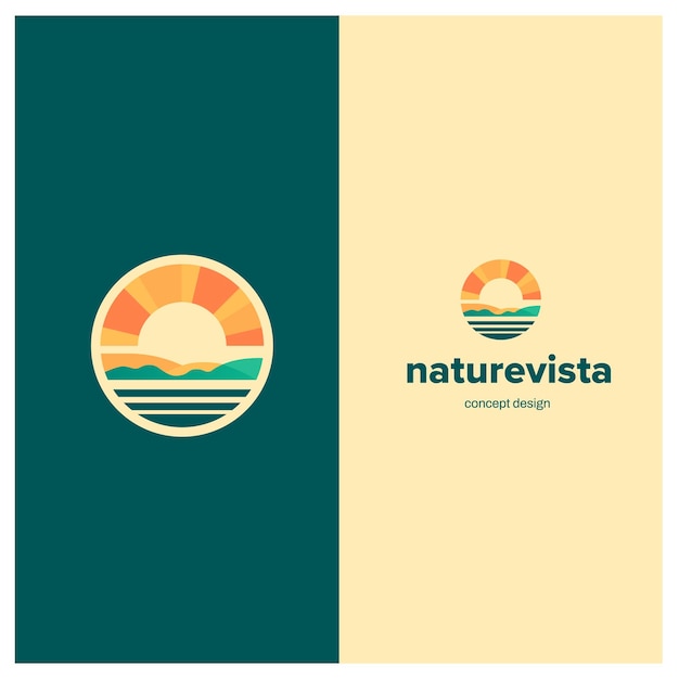 Вектор Логотип vectornature, логотип путешествия, логотип компании, сельское хозяйство, современный логотип, векторный логотип, шаблон