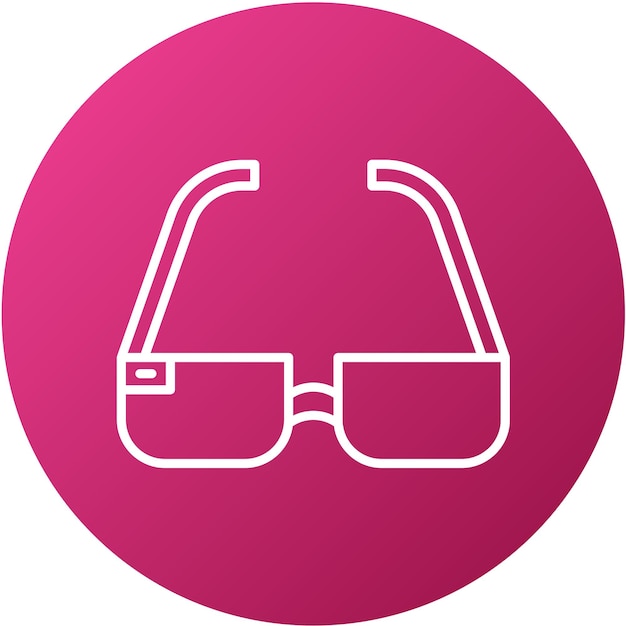 Vectorontwerp 3D bril Icon Style