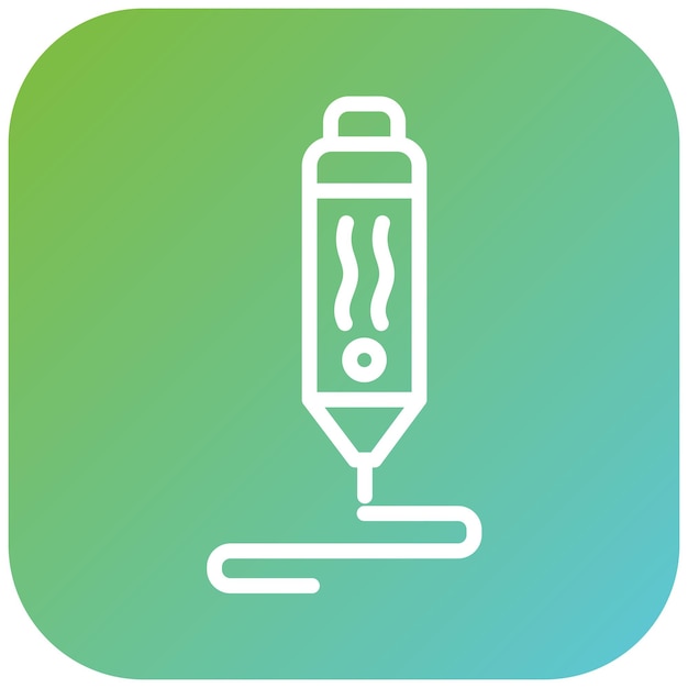 Vectorontwerp 3D pen Icon Style