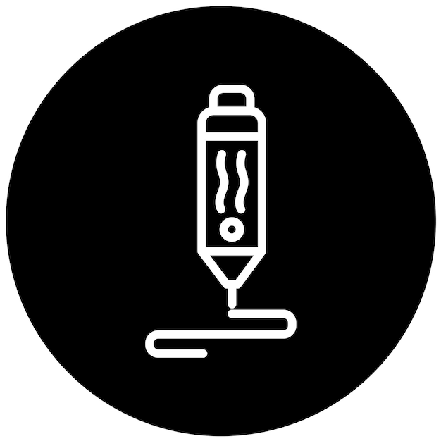 Vectorontwerp 3D pen Icon Style