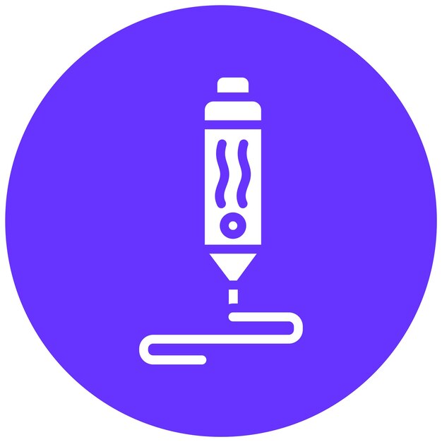 Vectorontwerp 3D pen Icon Style