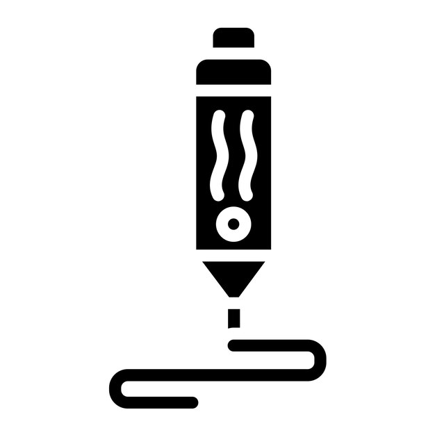 Vectorontwerp 3D pen Icon Style