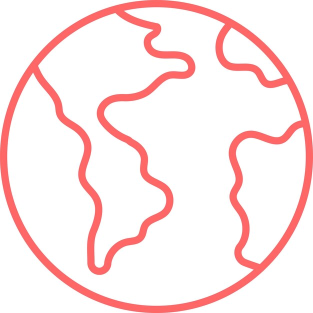 Vectorontwerp Aarde Icon Stijl