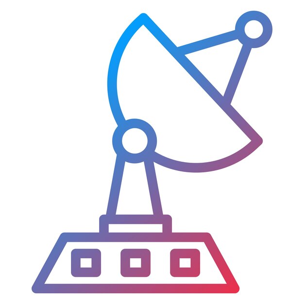 Vectorontwerp Aardstation Icon Style