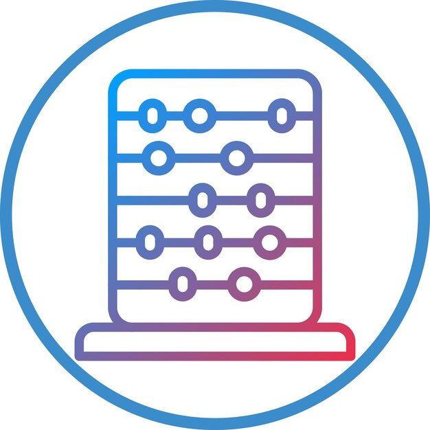 Vectorontwerp Abacus Icon Style