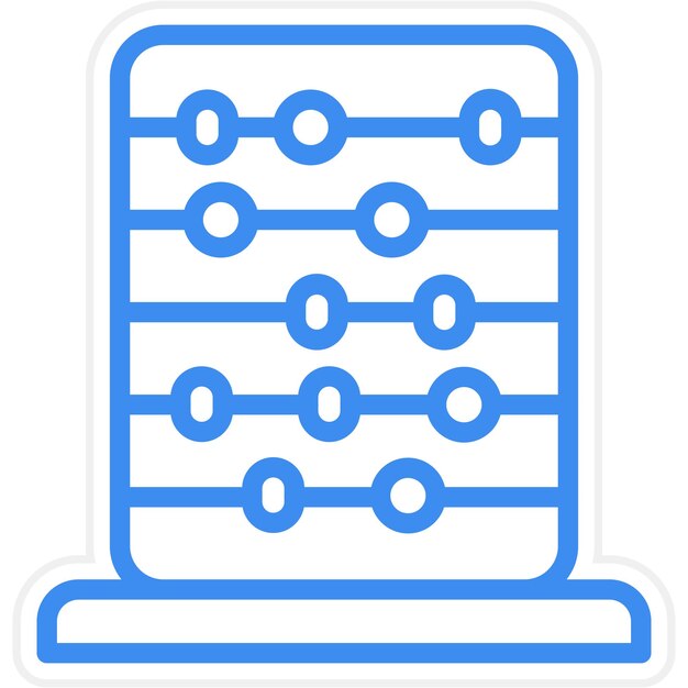 Vectorontwerp Abacus Icon Style