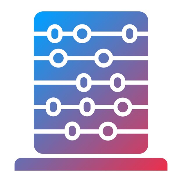 Vectorontwerp Abacus Icon Style