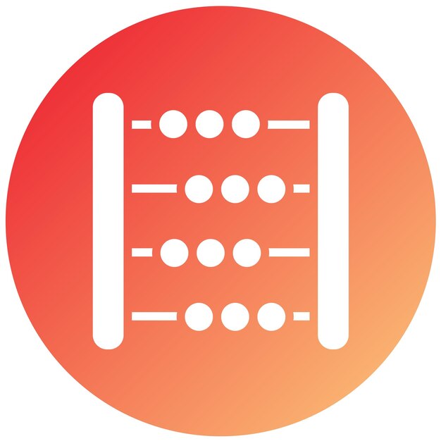 Vectorontwerp Abacus Icon Style