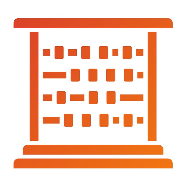 Vectorontwerp Abacus Icon Style