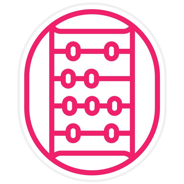 Vectorontwerp Abacus Icon Style