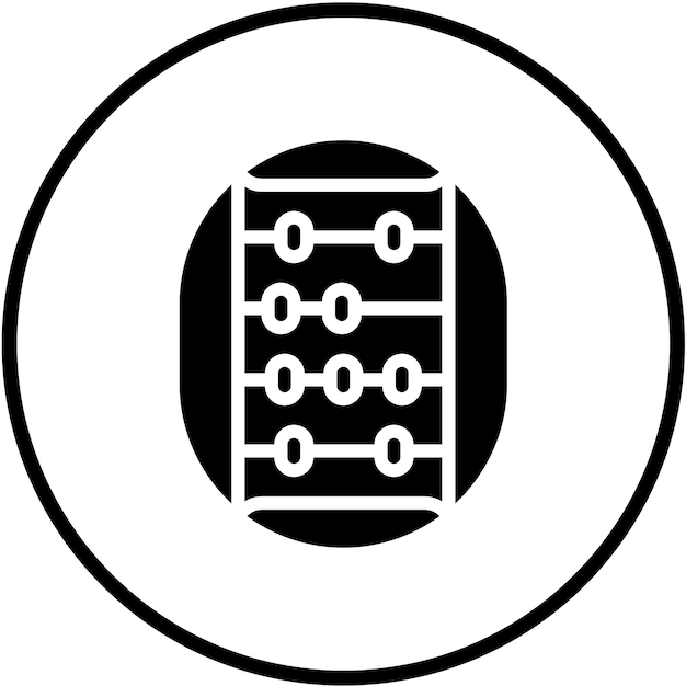 Vectorontwerp Abacus Icon Style