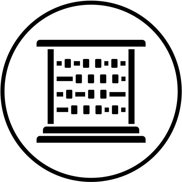 Vectorontwerp Abacus Icon Style