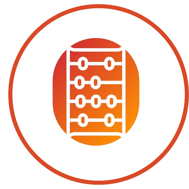 Vectorontwerp Abacus Icon Style