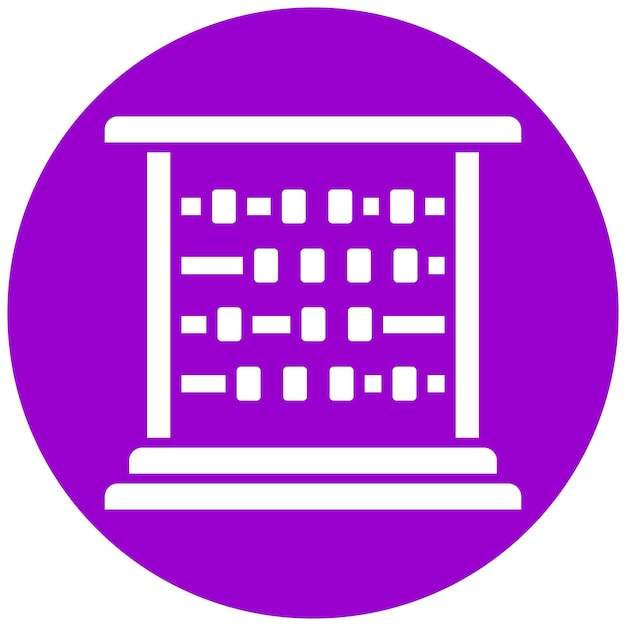 Vectorontwerp Abacus Icon Style