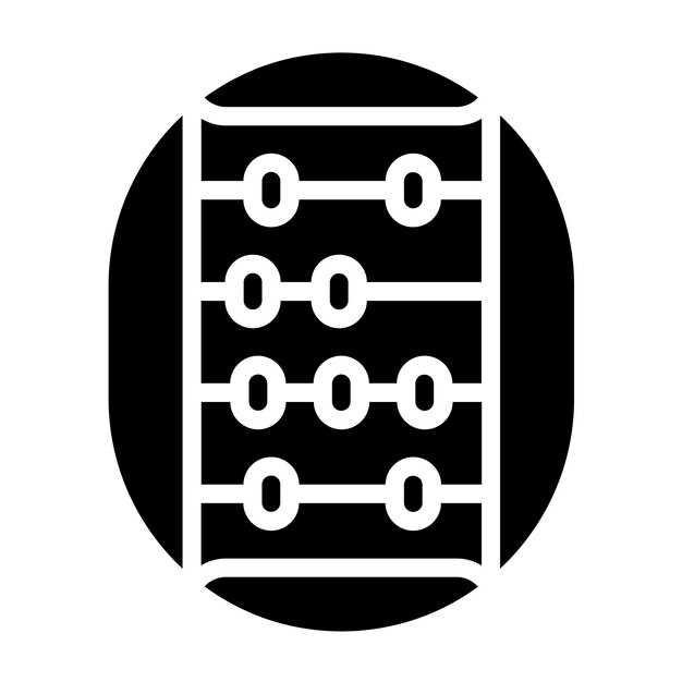 Vectorontwerp Abacus Icon Style