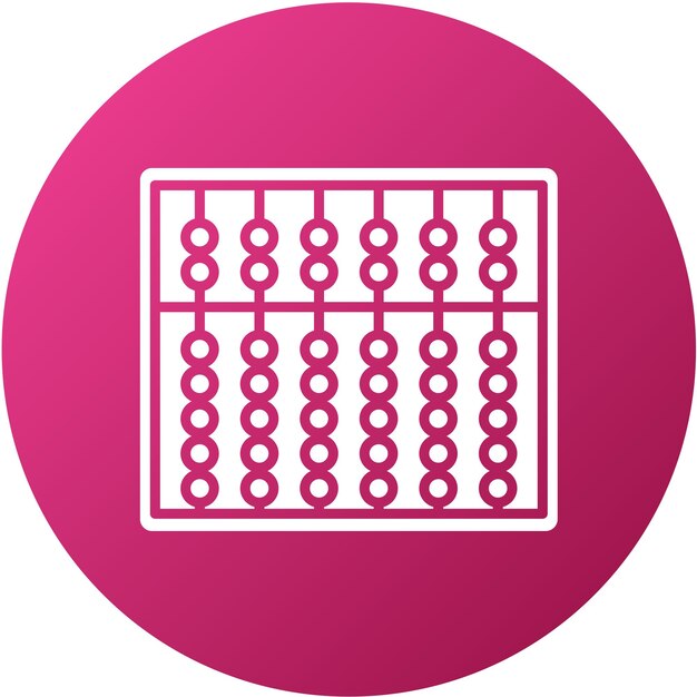 Vectorontwerp Abacus Icon Style
