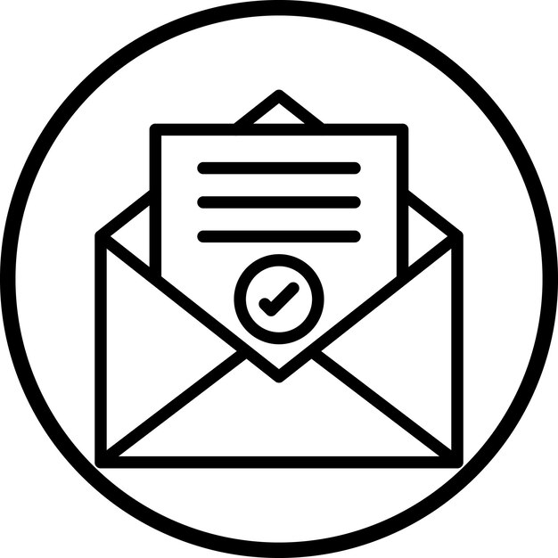 Vectorontwerp Absentee Voting Icon Style
