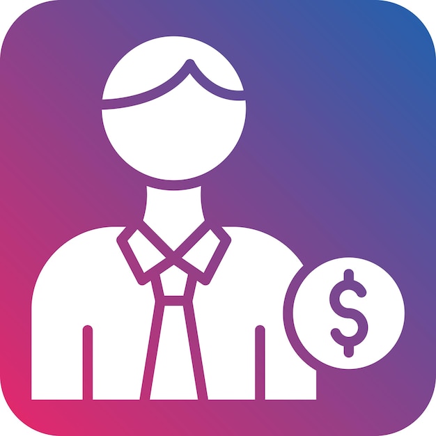 Vectorontwerp Accountant Icon Style