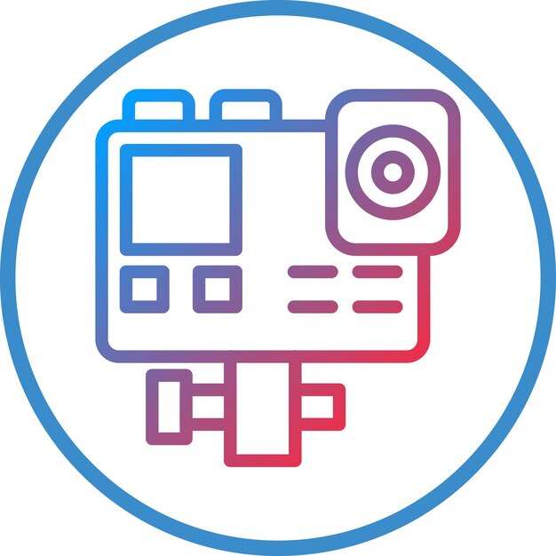 Vectorontwerp Actiecamera Icon Style