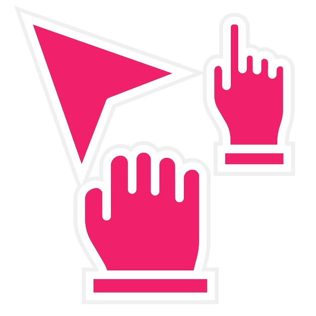 Vectorontwerp Actieve cursor Icon Style