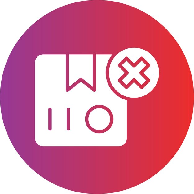 Vectorontwerp Aflevering geannuleerd Icon Style