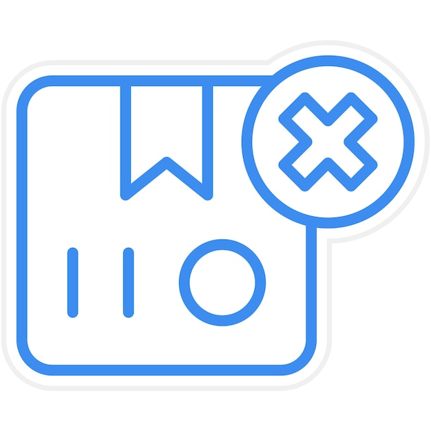 Vectorontwerp Aflevering geannuleerd Icon Style