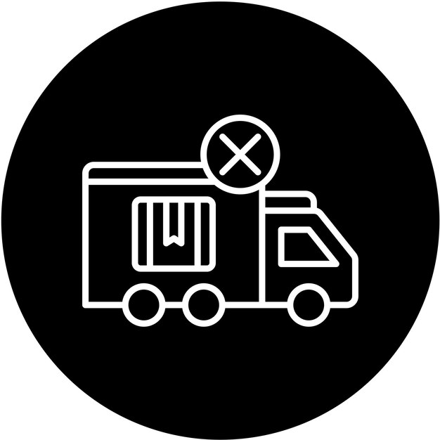 Vectorontwerp Aflevering geannuleerd Icon Style