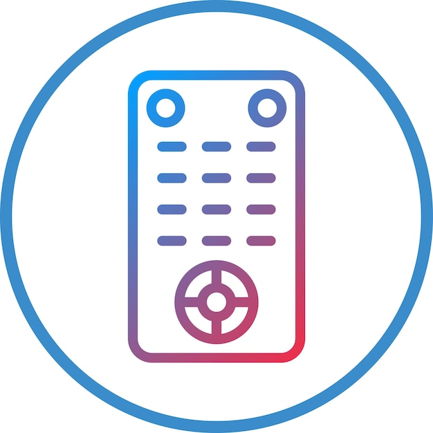 Vectorontwerp afstandsbediening Icon Style