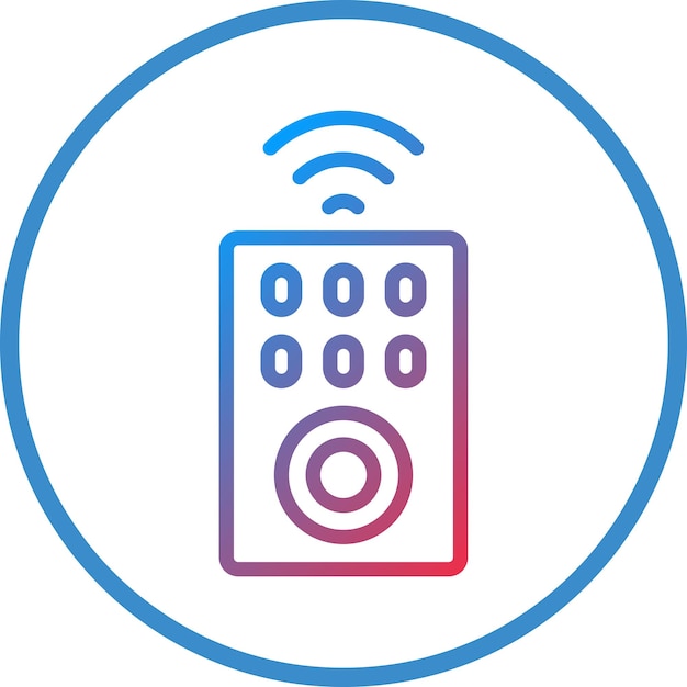 Vectorontwerp afstandsbediening Icon Style