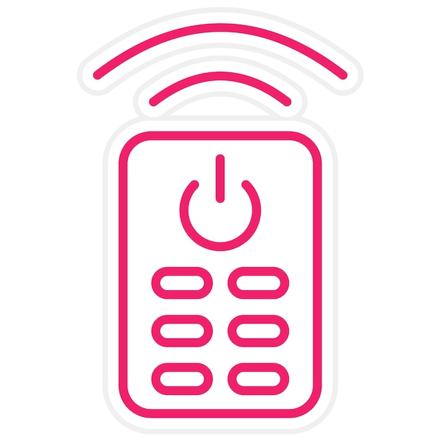 Vectorontwerp afstandsbediening Icon Style
