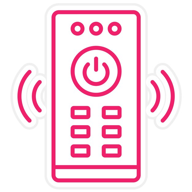 Vectorontwerp afstandsbediening Icon Style