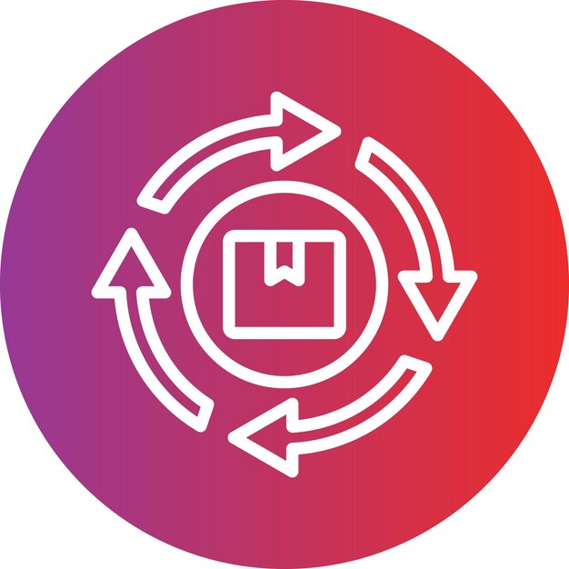 Vectorontwerp Agile Manufacturing Icon Style