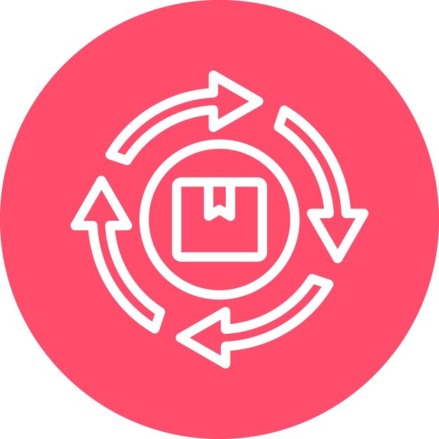Vectorontwerp Agile Manufacturing Icon Style