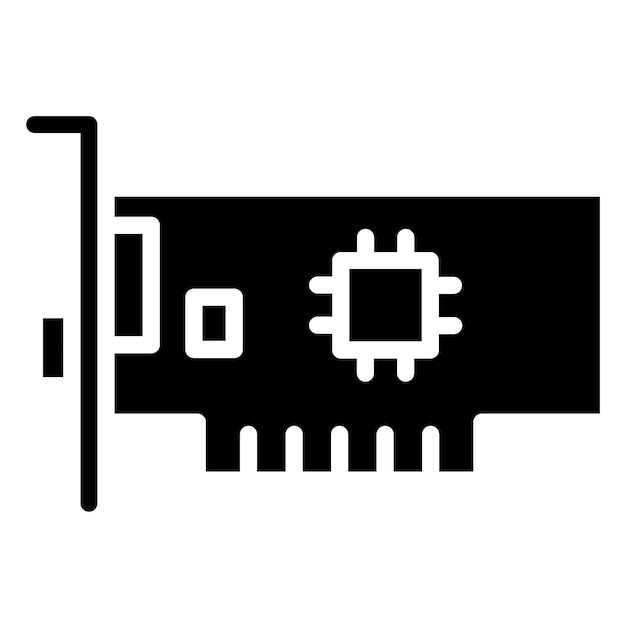 Vectorontwerp AGP Slot Icon Stijl