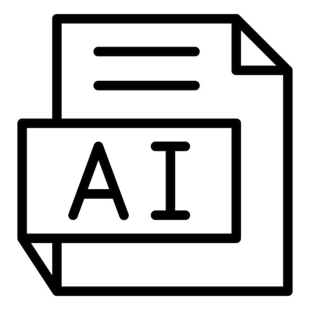 Vectorontwerp AI Icon Style