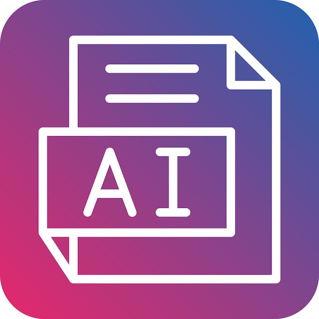 Vectorontwerp AI Icon Style