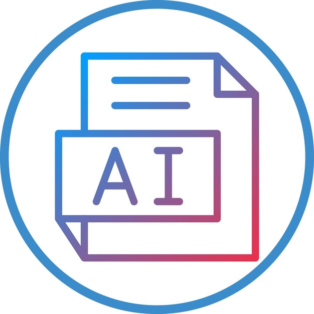 Vectorontwerp AI Icon Style