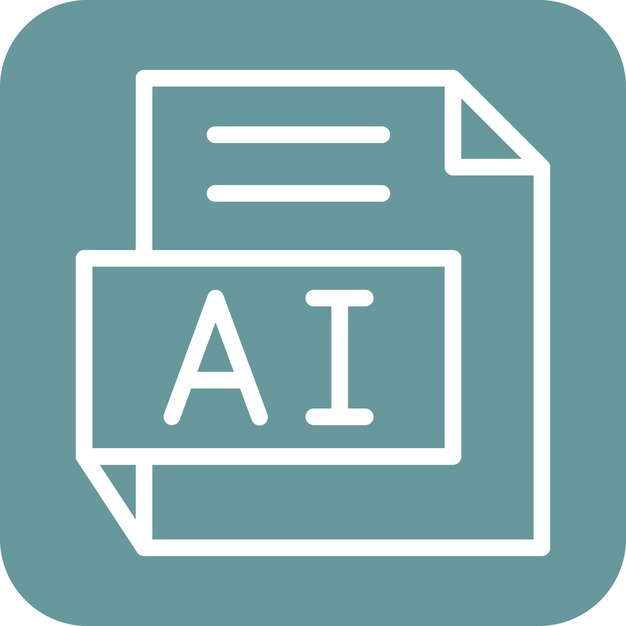 Vectorontwerp AI Icon Style