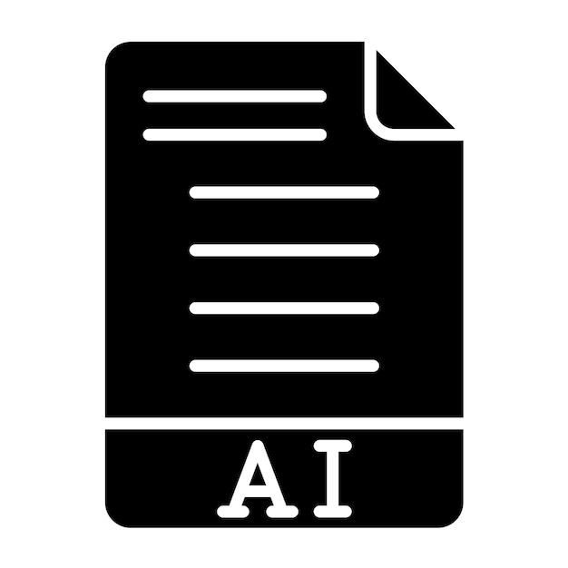 Vectorontwerp AI Icon Style