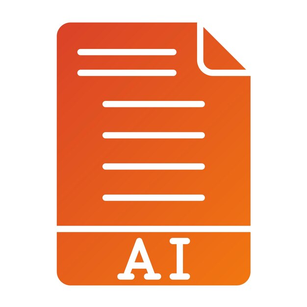 Vectorontwerp AI Icon Style