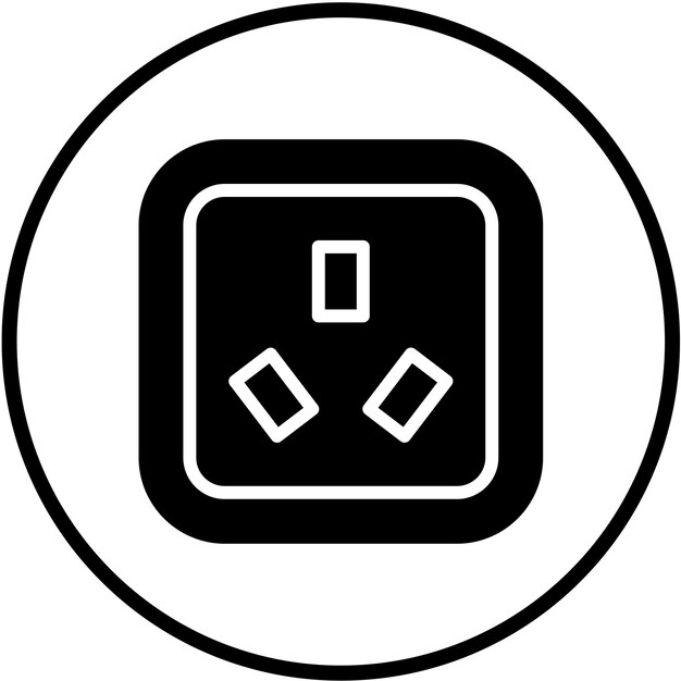 Vectorontwerp AM Socket Icon Style