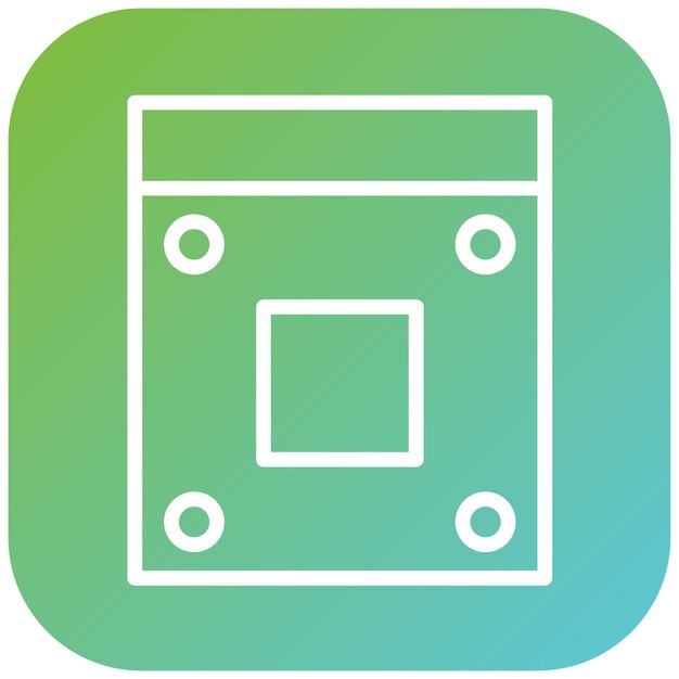 Vectorontwerp AM4 Socket Icon Style