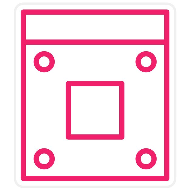 Vectorontwerp AM4 Socket Icon Style