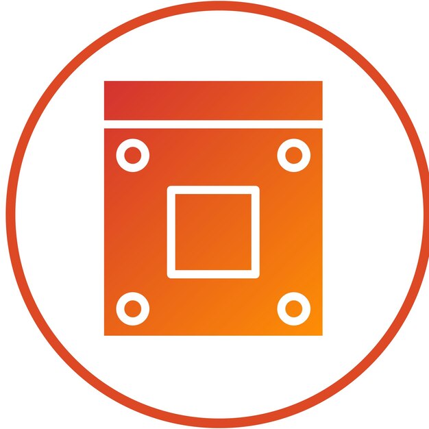 Vectorontwerp AM4 Socket Icon Style